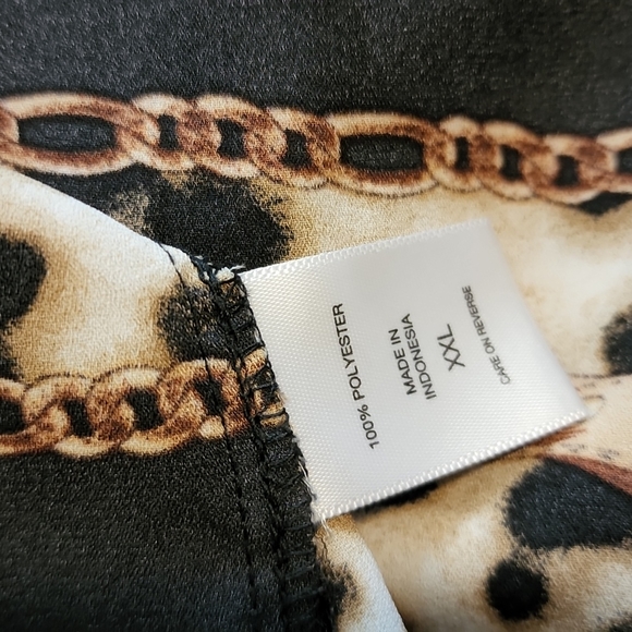 7th Avenue Cheetah Print Blouse - Picture 3 of 3